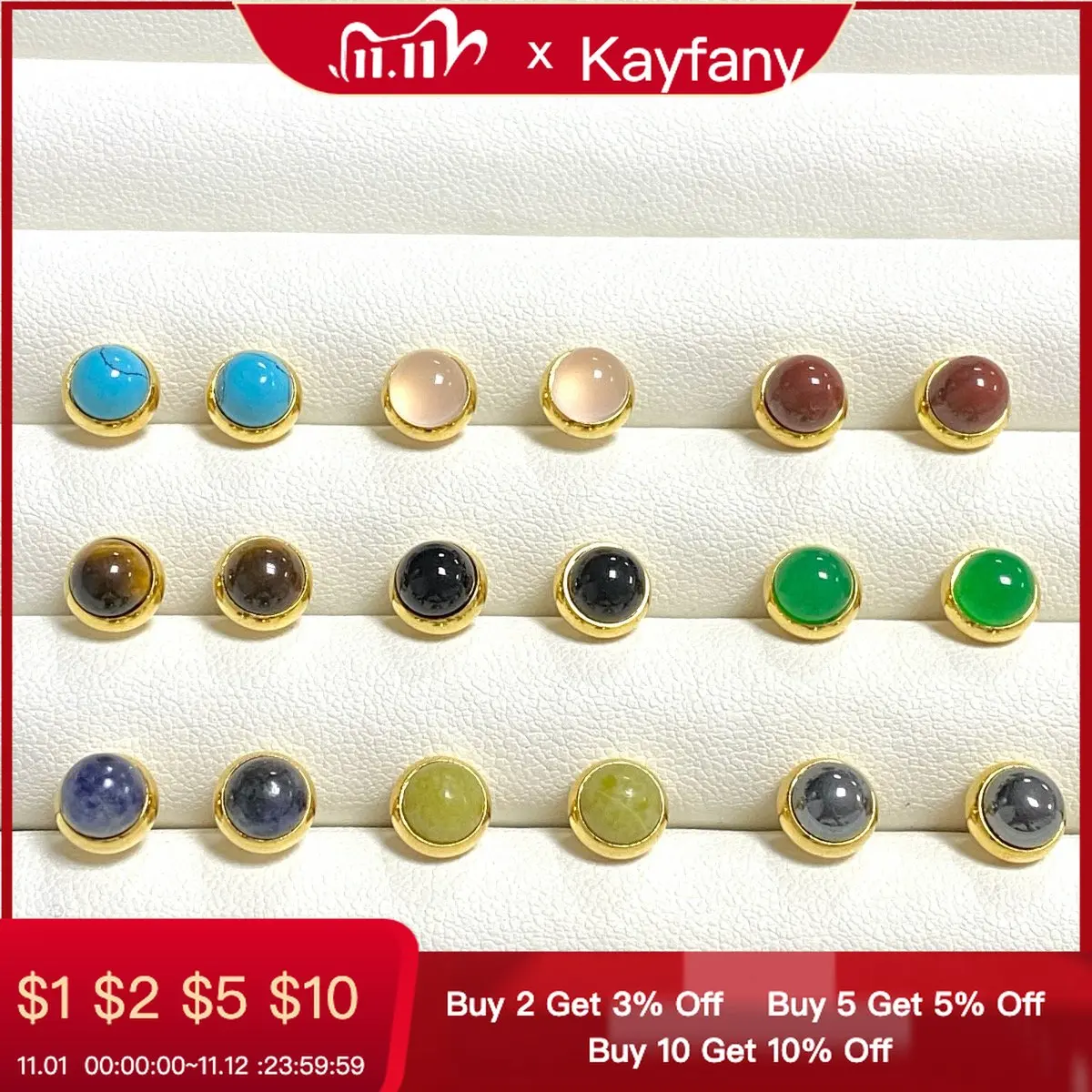 New Small Round Crystal Earrings For Women Gold Plated Candy Color Earrings Turquoise Tiger Eye Stone Fashion Jewelry Gift
New Small Round Crystal Earrings For Women Gold Plated Candy Color Earrings Turquoise Tiger Eye Stone Fashion Jewelry Gift