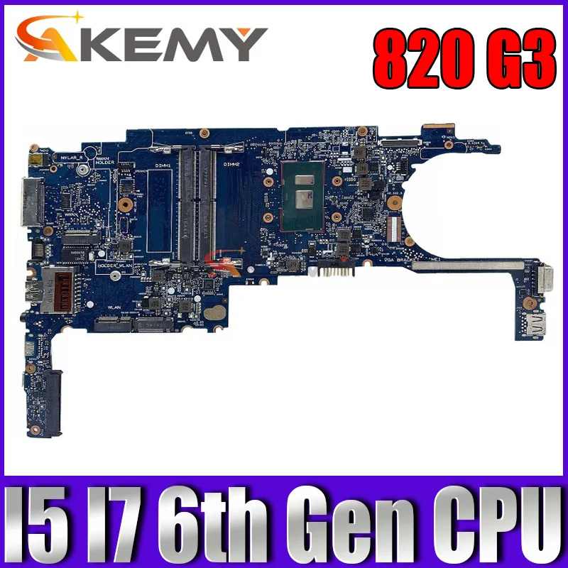 Материнская плата для ноутбука HP Elitebook 820 G3, материнская плата с процессором I5 I7 6-го поколения 6050A2892301, материнская плата
Материнская плата для ноутбука HP Elitebook 820 G3, материнская плата с процессором I5 I7 6-го поколения 6050A2892301, материнская плата