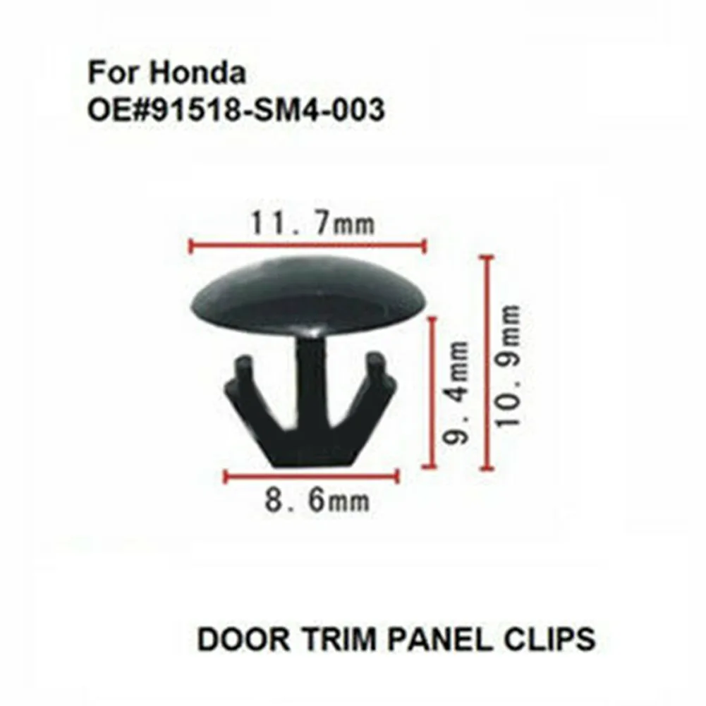 Moulding Clips W/ Sealer 100pcs Accessories Black Car For Honda Hood Nylon Retainer Universal Practical Durable
Moulding Clips W/ Sealer 100pcs Accessories Black Car For Honda Hood Nylon Retainer Universal Practical Durable
