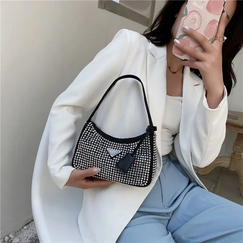 Designer Hobo Handbags for Women Party Diamond Evening Bag Fashion Underarm Bags Brand Female Clutch and Purses 2022 New Tote
Designer Hobo Handbags for Women Party Diamond Evening Bag Fashion Underarm Bags Brand Female Clutch and Purses 2022 New Tote