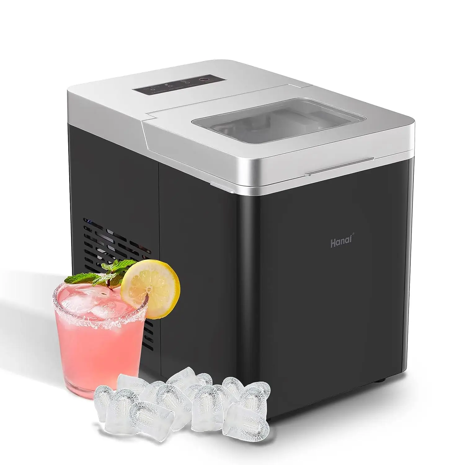 Makers Countertop WANAI Portable Ice Machine 33lbs/24H 9 Ice Cubes in 7-8 Mins Ice Making Machine with Ice Scoop and Basket L&a
Makers Countertop WANAI Portable Ice Machine 33lbs/24H 9 Ice Cubes in 7-8 Mins Ice Making Machine with Ice Scoop and Basket L&a
