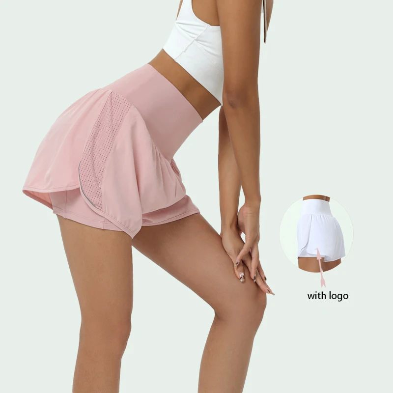 With Logo Summer Sexy Buttocks Elastic Sports Fitness Skirt Women's Fake Two-Piece Pocket Yoga Shorts Golf Skirt Tennis Skirt
With Logo Summer Sexy Buttocks Elastic Sports Fitness Skirt Women's Fake Two-Piece Pocket Yoga Shorts Golf Skirt Tennis Skirt