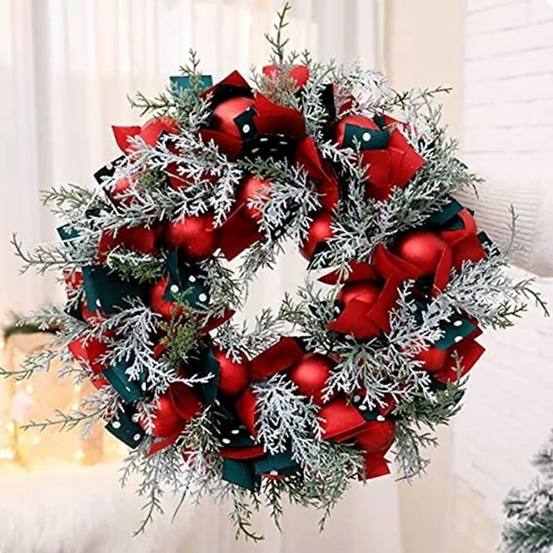 Christmas Wreath Front Door Outdoor Wreath 40CM Christmas Garland Decoration for Christmas Party Shopping Mall Window 
Christmas Wreath Front Door Outdoor Wreath 40CM Christmas Garland Decoration for Christmas Party Shopping Mall Window