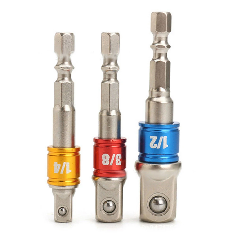 1pc Drill Socket Adapter Impact Driver With Hex Shank Extension Bar 1/4 3/8 1/2 Hex Shank Square Head Drill Bit
1pc Drill Socket Adapter Impact Driver With Hex Shank Extension Bar 1/4 3/8 1/2 Hex Shank Square Head Drill Bit