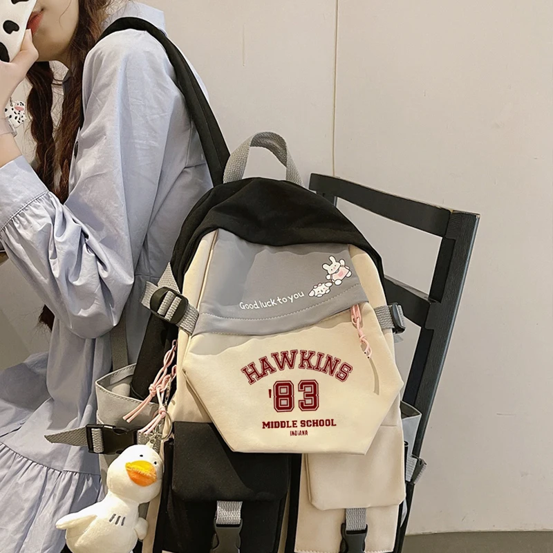 HANKINS 83 MIDDLE SCHOOL School Bags Stranger Things Backpacks for Boys Girls Backpack Travel Bag Laptop School Bags for Teenage
HANKINS 83 MIDDLE SCHOOL School Bags Stranger Things Backpacks for Boys Girls Backpack Travel Bag Laptop School Bags for Teenage