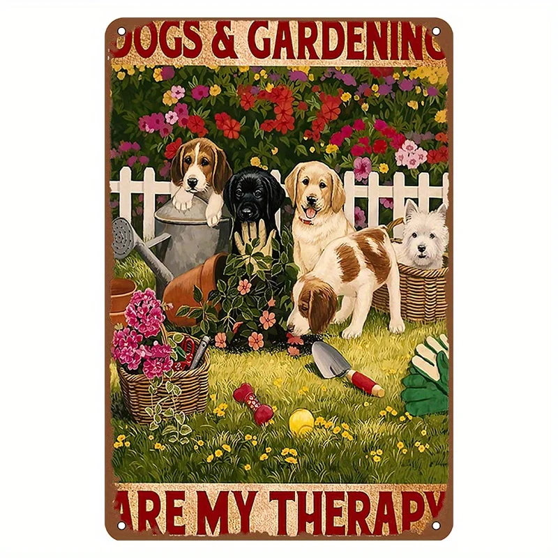 Dogs and Gardening Tin Sign Gift for Gardener Plants Lover, Funny Wall Art Retro Tin Sign Metal Poster for Home Decor Home Decor
Dogs and Gardening Tin Sign Gift for Gardener Plants Lover, Funny Wall Art Retro Tin Sign Metal Poster for Home Decor Home Decor