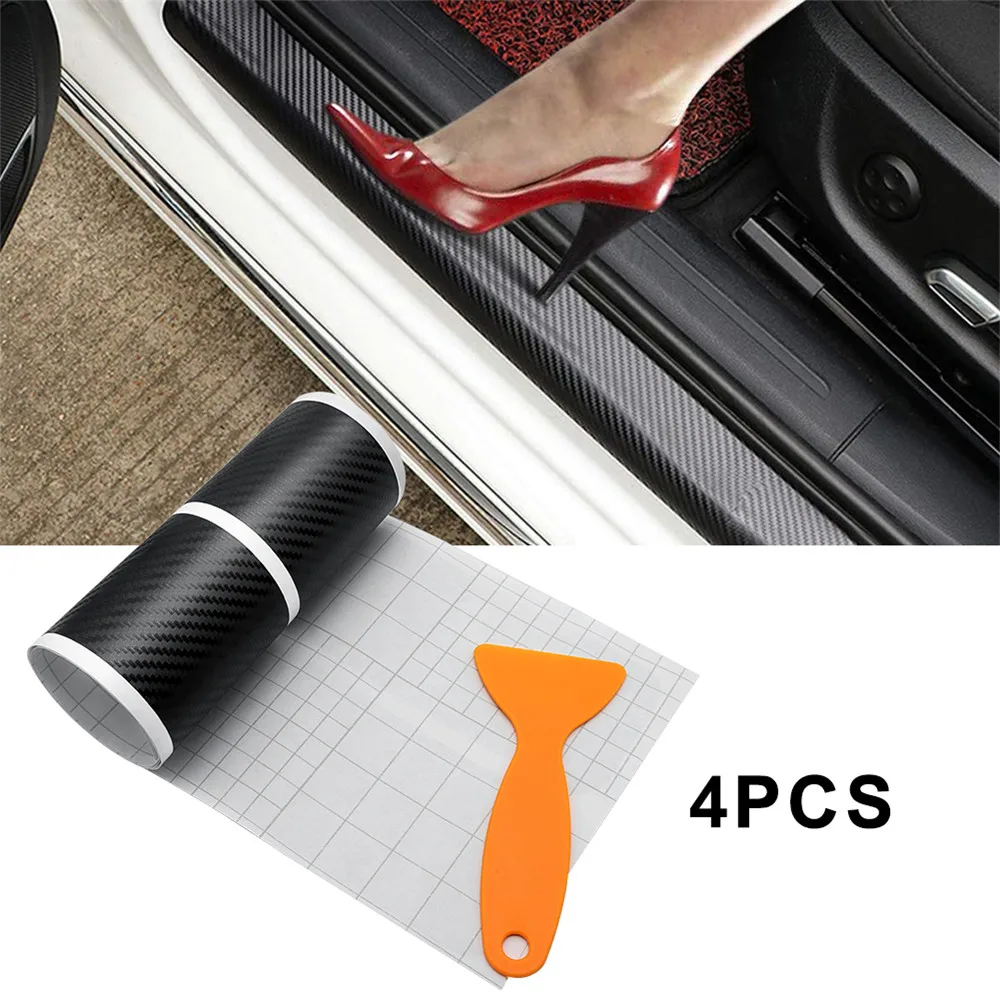 4pcs Carbon Fiber Moulding Strip Soft Trim Decorative Bumper Strip Door Sill Protector Anti Scratch Guards Car Stickers
4pcs Carbon Fiber Moulding Strip Soft Trim Decorative Bumper Strip Door Sill Protector Anti Scratch Guards Car Stickers