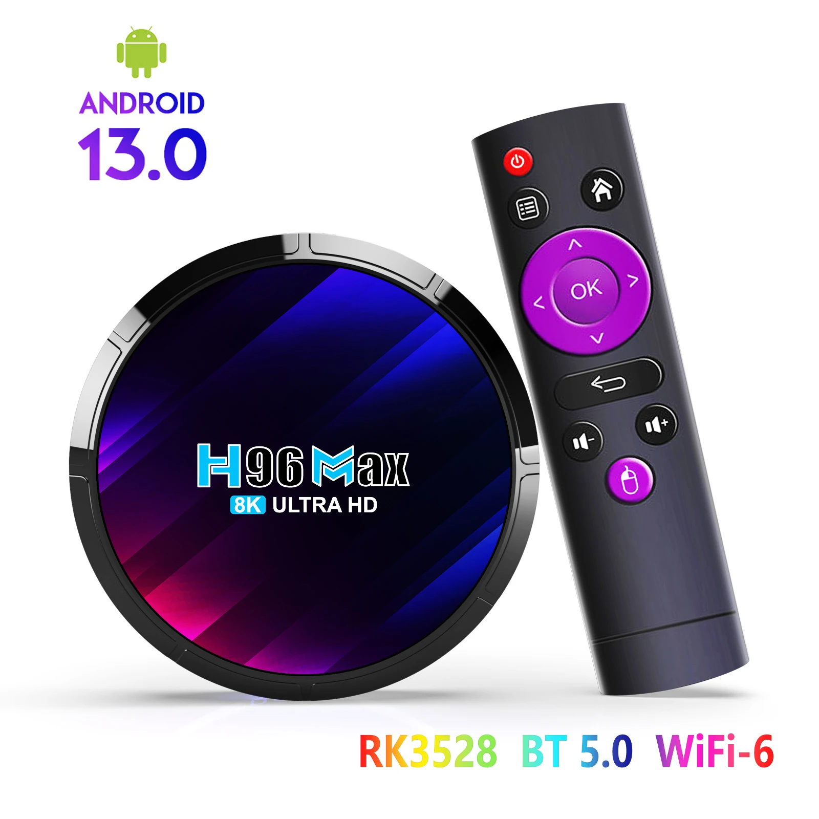 Приставка Смарт-ТВ H96 Max RK3528 Android 13 WIFI6 Поддержка 8K 3D H96Max телеприставка Android 13,0 медиаплеер
Приставка Смарт-ТВ H96 Max RK3528 Android 13 WIFI6 Поддержка 8K 3D H96Max телеприставка Android 13,0 медиаплеер
