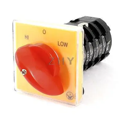 AC 500V 25A HI/O/LOW 16 Terminals Universal Rotary Changeover Switch
AC 500V 25A HI/O/LOW 16 Terminals Universal Rotary Changeover Switch