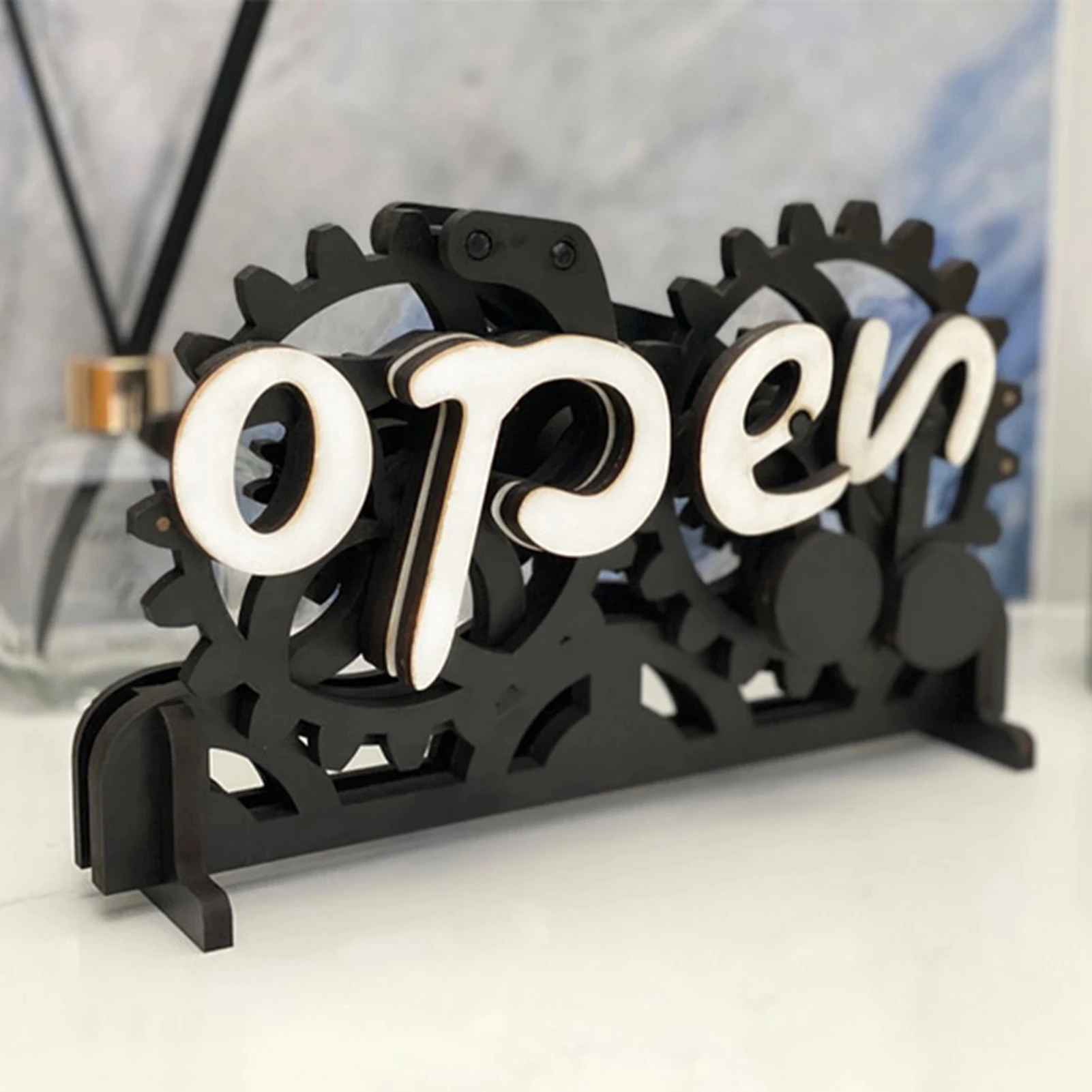 Wooden Tenon Open-closed Gear Sign Reversible Gear Business Closing Sign Shop Plaques Billboard Home Decor Ornaments
Wooden Tenon Open-closed Gear Sign Reversible Gear Business Closing Sign Shop Plaques Billboard Home Decor Ornaments