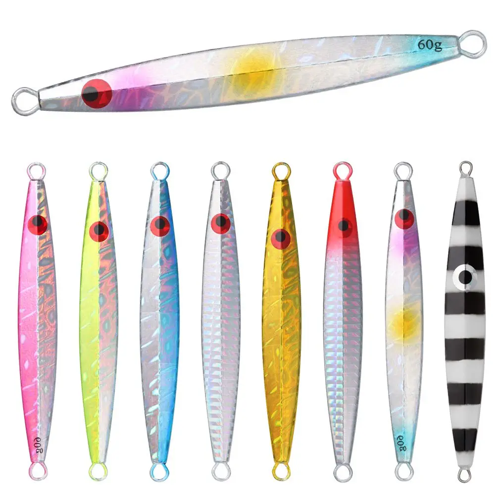 Durable Weight 60g Saltwater Lures Trout Jigging Lure Metal Jig Slow Jigging Fishing Lures Sea Fishing Tack
Durable Weight 60g Saltwater Lures Trout Jigging Lure Metal Jig Slow Jigging Fishing Lures Sea Fishing Tack