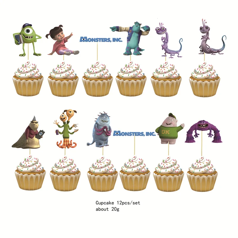 Монстры в тематике, 12 шт., украшения для торта, для детского дня рождения
Монстры в тематике, 12 шт., украшения для торта, для детского дня рождения