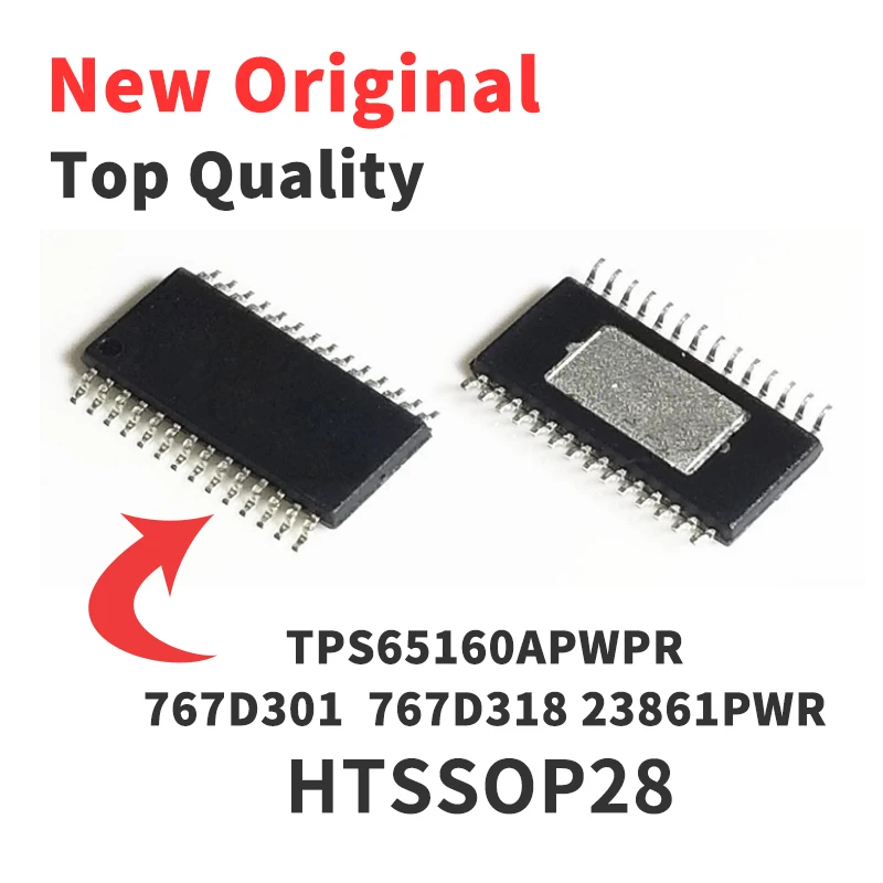 Новый оригинальный чип TPS767D301PWP/PWPR 767D318 65160A/APWPR 23861PW/PWR HTSSOP28 IC
Новый оригинальный чип TPS767D301PWP/PWPR 767D318 65160A/APWPR 23861PW/PWR HTSSOP28 IC