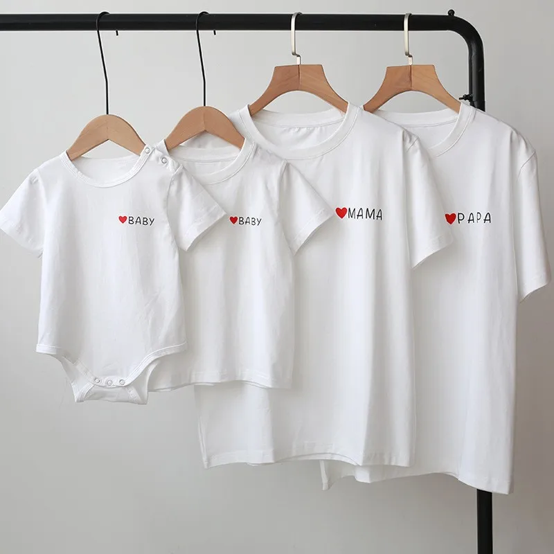 Summer Parent-child Wear Short Sleeve T-shirt Child Dad Mon Children's Clothing Family Match Unisex Kids Clothes Cotton Casual
Summer Parent-child Wear Short Sleeve T-shirt Child Dad Mon Children's Clothing Family Match Unisex Kids Clothes Cotton Casual
