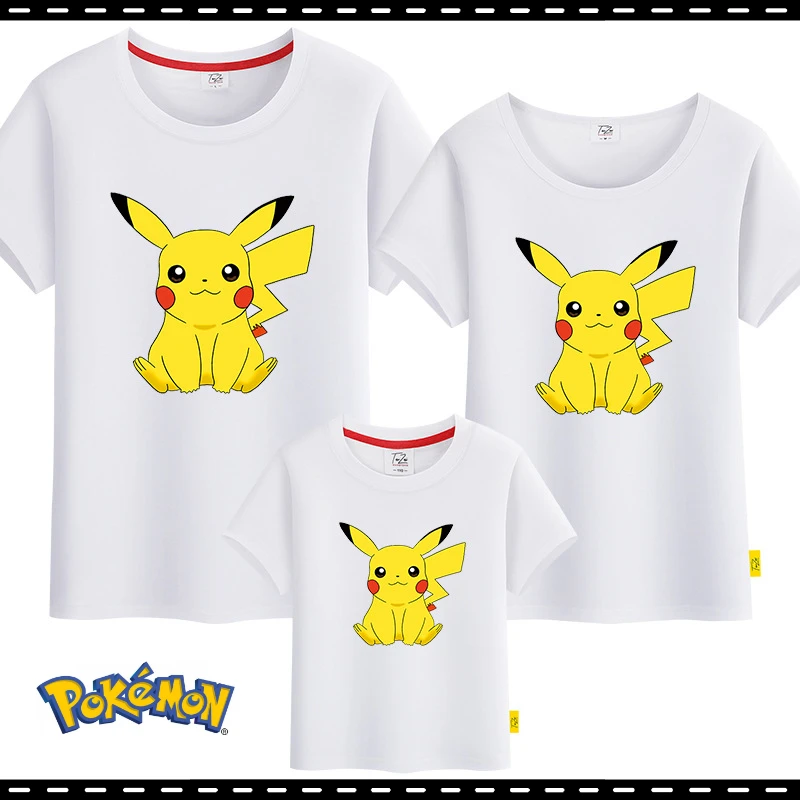 Anime Peripherals Pokemon Pikachu Parent-Child Dress Summer Dress Short Sleeve T-Shirt Family Clothing Fashion Trend Gift
Anime Peripherals Pokemon Pikachu Parent-Child Dress Summer Dress Short Sleeve T-Shirt Family Clothing Fashion Trend Gift
