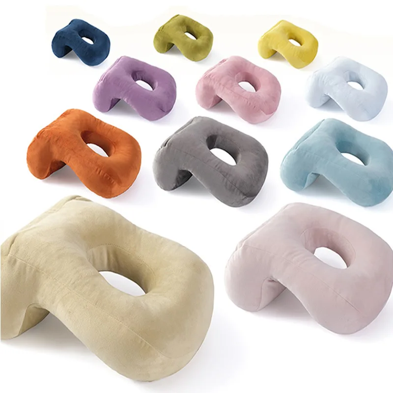 

U-Shaped Desk Nap Neck Pillows Velvet PP Filler Throw Pillow Neck Supporter Seat Cushion Headrest Nap Pillow Desktop Pad