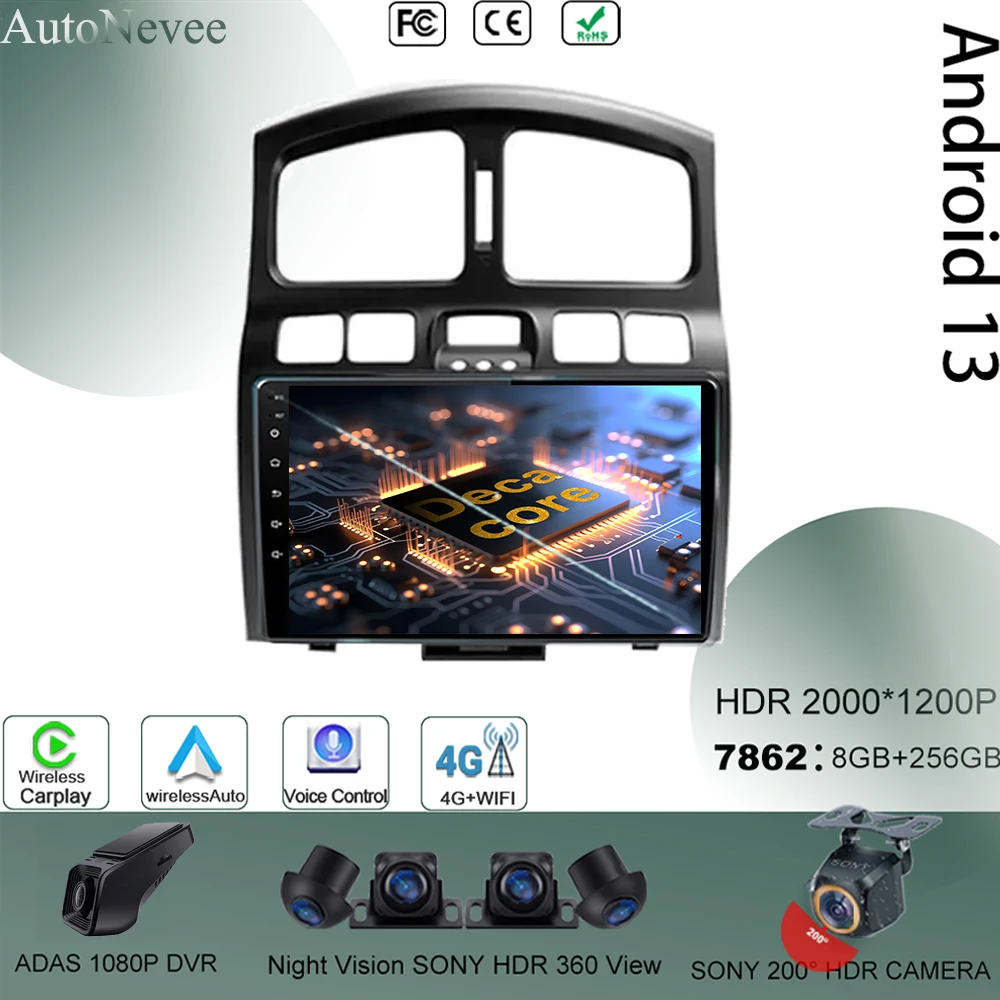 Carplay радио Android 13 для Hyundai Classic Santa Fe 2005 2006 2007-2015 видео GPS мультимедийный QLED экран навигация 5G WIFI
Carplay радио Android 13 для Hyundai Classic Santa Fe 2005 2006 2007-2015 видео GPS мультимедийный QLED экран навигация 5G WIFI