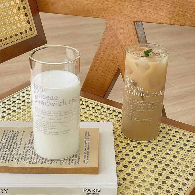 Korean English Letter Glass Cup For Coffee Wine Beer Milk Water Boba Tea Juice Clear Glass Mugs Simple Ice Drinking Cup Gift
Korean English Letter Glass Cup For Coffee Wine Beer Milk Water Boba Tea Juice Clear Glass Mugs Simple Ice Drinking Cup Gift