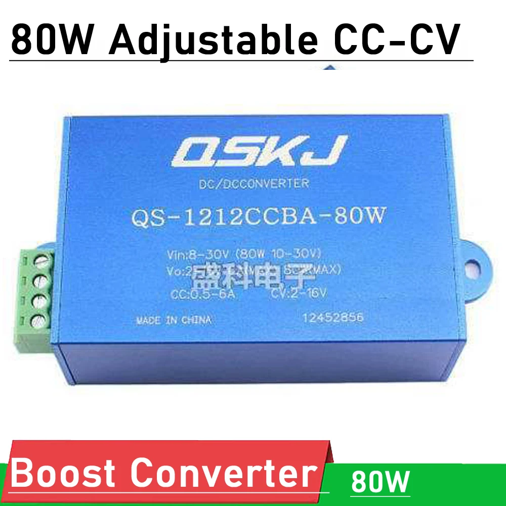 Устройство зарядное автомобильное, 6 А, 80 Вт, 8-30 в до 2-16 В, 3 в, 5 В, 9 В, 15 В, CC/CV 
Устройство зарядное автомобильное, 6 А, 80 Вт, 8-30 в до 2-16 В, 3 в, 5 В, 9 В, 15 В, CC/CV