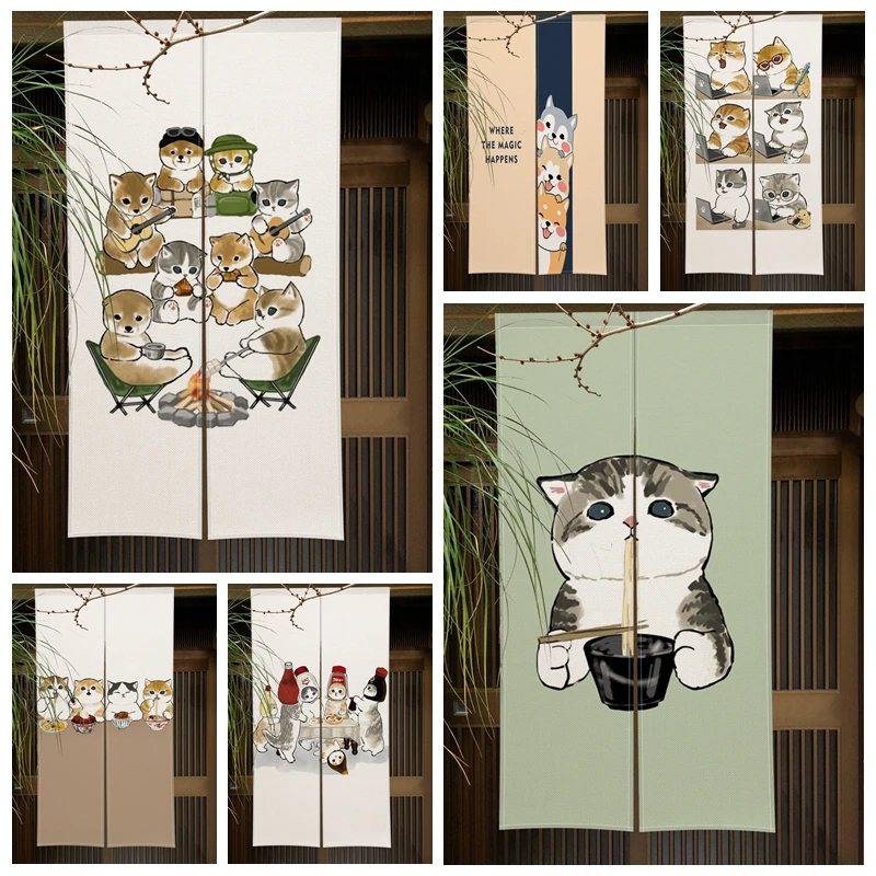 Funny Cat Door Curtain Kitchen Dining Room Door Curtain Cute Partition Curtain Drape Entrance Hanging Half-Curtain Decor Sets
Funny Cat Door Curtain Kitchen Dining Room Door Curtain Cute Partition Curtain Drape Entrance Hanging Half-Curtain Decor Sets