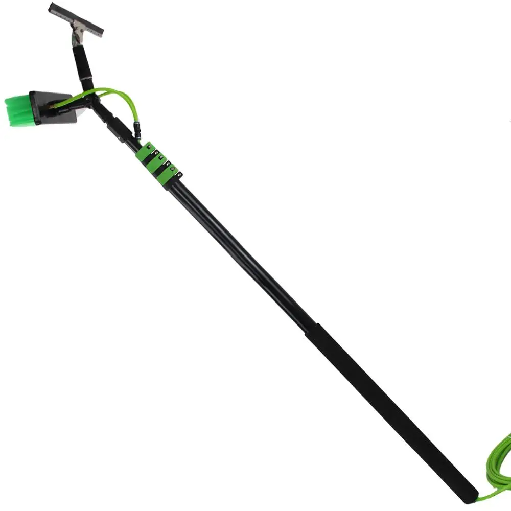 Long Handle Tools Extension Pole Flip Clamp Locking Aluminum telescopic water fed pole car window wash brush with scraper
Long Handle Tools Extension Pole Flip Clamp Locking Aluminum telescopic water fed pole car window wash brush with scraper