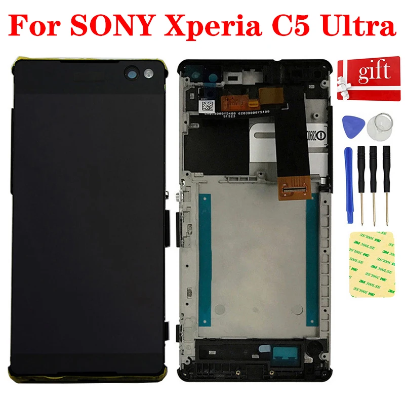 ЖК-дисплей для SONY Xperia C5 Ultra LCD 5506, E5533, E5563, E5553, сенсорный экран, дигитайзер, датчик в сборе с рамкой
ЖК-дисплей для SONY Xperia C5 Ultra LCD 5506, E5533, E5563, E5553, сенсорный экран, дигитайзер, датчик в сборе с рамкой