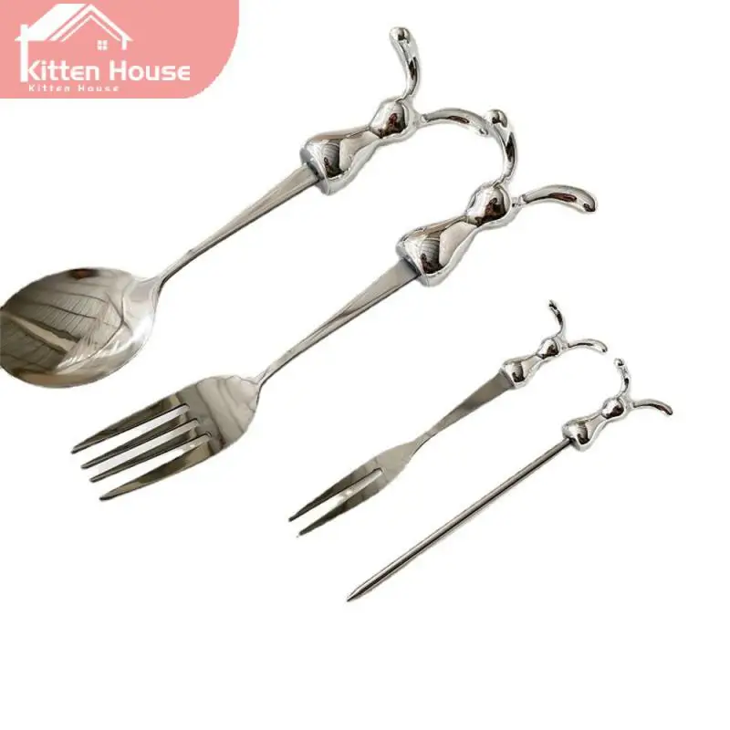 Rabbit Pattern Prevent Scratches Dinnerware Mirror Polishing Ice Cream Scoop Powerful Smooth Fork Teeth Creative Fork Fruit Fork
Rabbit Pattern Prevent Scratches Dinnerware Mirror Polishing Ice Cream Scoop Powerful Smooth Fork Teeth Creative Fork Fruit Fork
