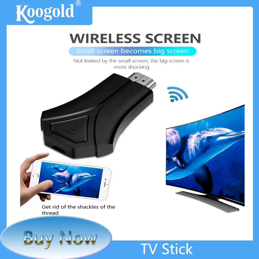KOOGOLD 2.4G Wifi Miracast Dongle Phone Casting Mirroring To TV Laptop Computer Mini Projetor for Android iOS Mac Anycast
KOOGOLD 2.4G Wifi Miracast Dongle Phone Casting Mirroring To TV Laptop Computer Mini Projetor for Android iOS Mac Anycast