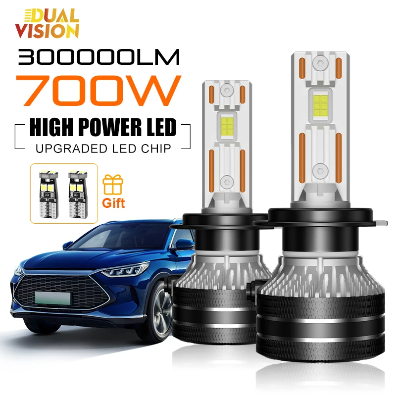 

K5C H7 LED 60000LM Headlights Canbus EMC H1 H4 H11 9012 HIR2 H8 H9 9005 HB3 9006 HB4 High Power 6000K 5570 CSP Chips