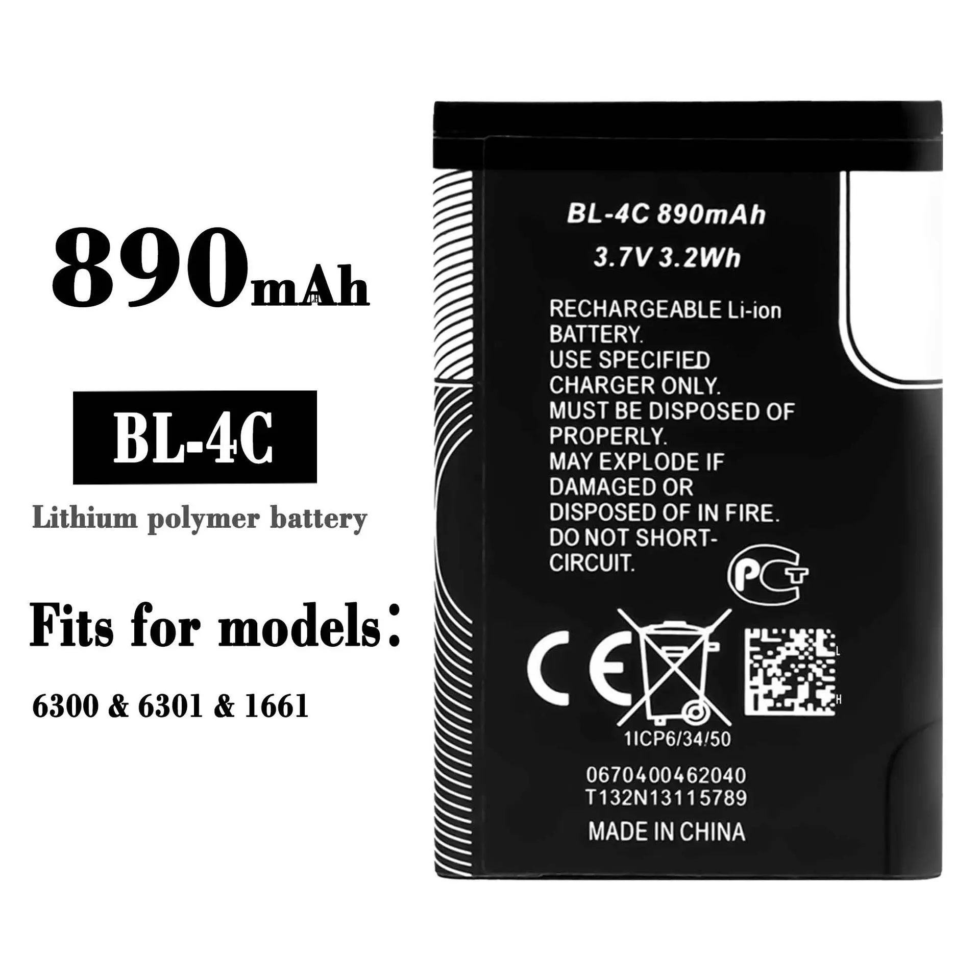 100% Orginal 890mAh High Quality Replacement Battery For Nokia BL-4C Mobile Phone 5100 6100 1202 1265 1325 Built-in New Battery
100% Orginal 890mAh High Quality Replacement Battery For Nokia BL-4C Mobile Phone 5100 6100 1202 1265 1325 Built-in New Battery