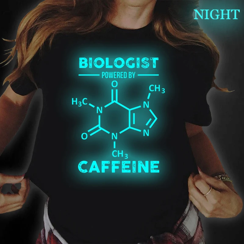 Women T Shirts Funny Kawaii Biologist Powered By Caffeine T-shirt Women Luminous Harajuku T Shirt Streetwear Clothes Tops Tees
Women T Shirts Funny Kawaii Biologist Powered By Caffeine T-shirt Women Luminous Harajuku T Shirt Streetwear Clothes Tops Tees