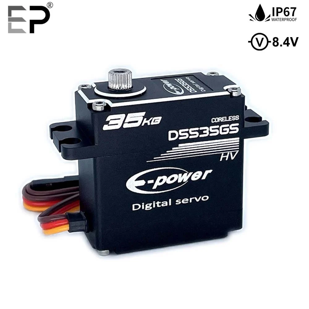35KG Waterproof Servo D5535GS 8.4V 180 Degree Aluminum Case Digital Metal Gear HV Coreless Servo for RC Car Truck Crawler Boat
35KG Waterproof Servo D5535GS 8.4V 180 Degree Aluminum Case Digital Metal Gear HV Coreless Servo for RC Car Truck Crawler Boat