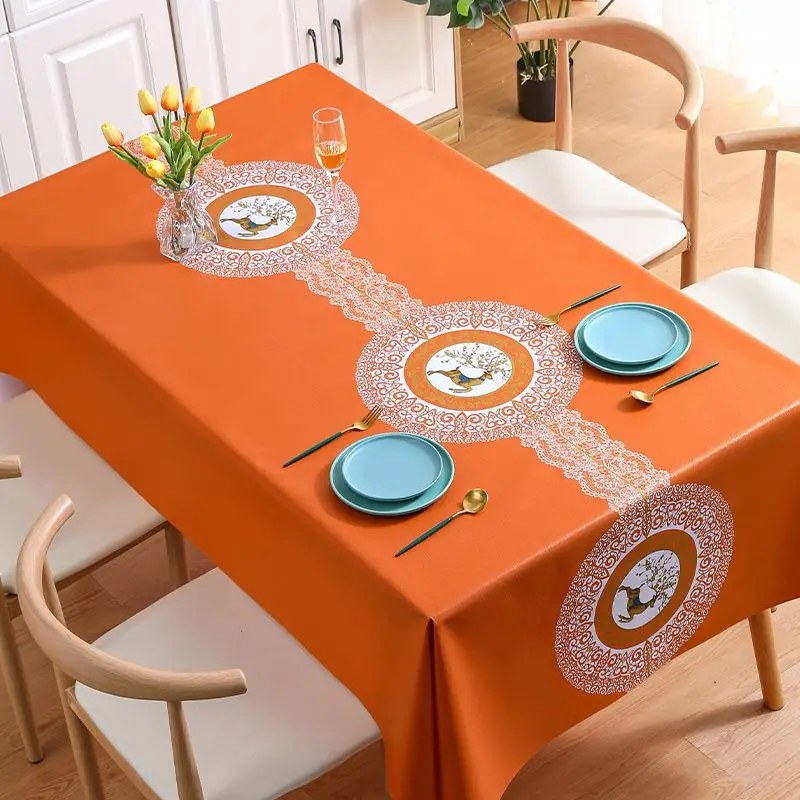 

The tablecloth senior feeling hot waterproof and oil proof PVC tablecloth_AN2812