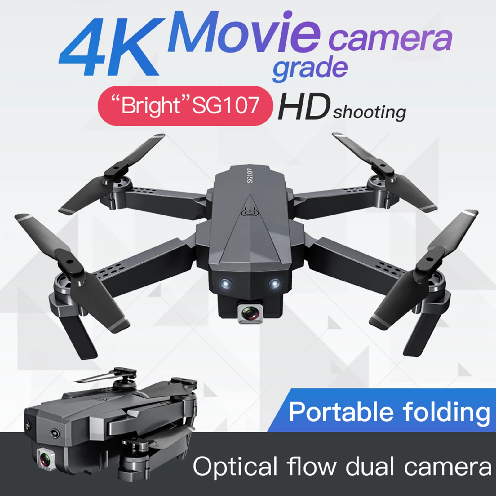 ZLL SG107 мини-Дрон Wifi GPS 4K HD Двойная камера Квадрокоптер складной Дрон для аэрофотосъемки управление жестами Детский вертолет игрушка
ZLL SG107 мини-Дрон Wifi GPS 4K HD Двойная камера Квадрокоптер складной Дрон для аэрофотосъемки управление жестами Детский вертолет игрушка