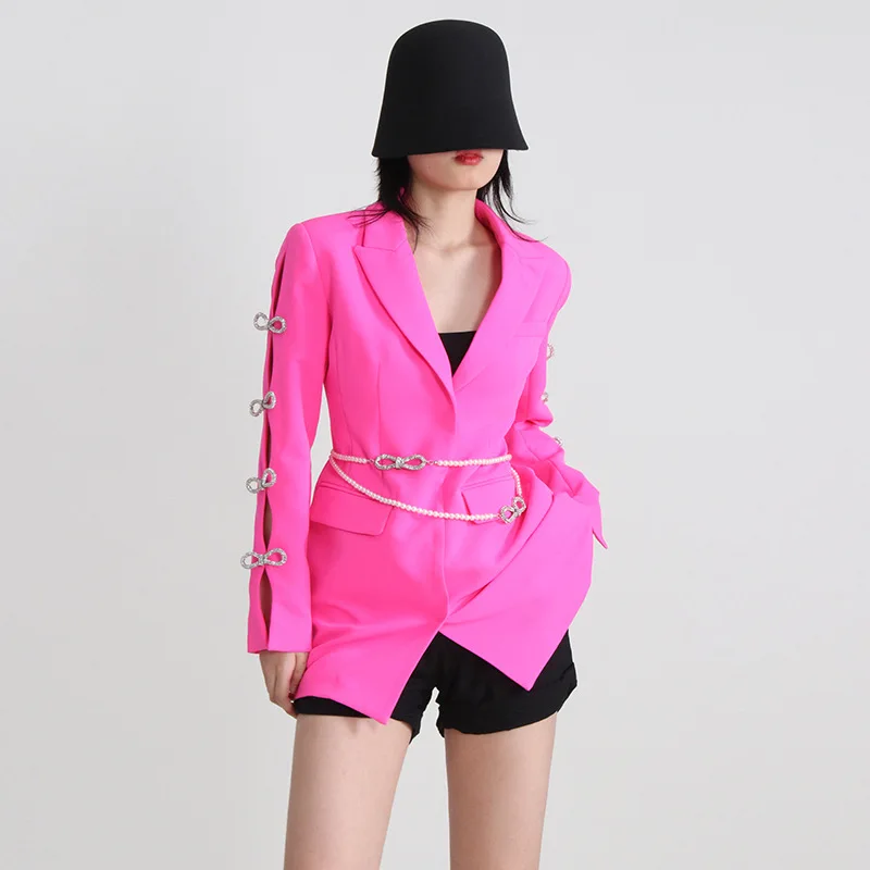2023 Spring and Autumn New Niche Design Sense Hollow Bow Rhinestone Sleeves Pearl Belt Suit Dress Women
2023 Spring and Autumn New Niche Design Sense Hollow Bow Rhinestone Sleeves Pearl Belt Suit Dress Women