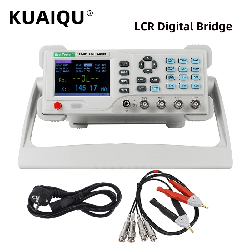 Desktop LCR Digital Bridge Capacitance Resistance Inductance Measure Instrument 100~100kHz 20 point Frequency ET4401 ET4402 4410
Desktop LCR Digital Bridge Capacitance Resistance Inductance Measure Instrument 100~100kHz 20 point Frequency ET4401 ET4402 4410