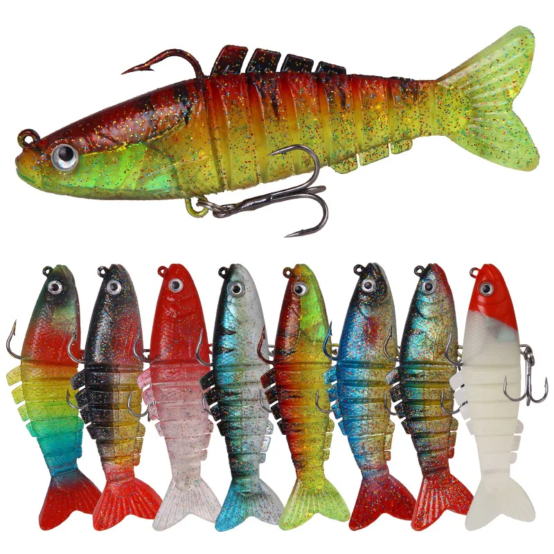 Eight-Section Fish Lure Package Lead With Hook Middle And Lower Layer Waters Multi Segment Silica Gel False Soft Bait 9cm 17.5g
Eight-Section Fish Lure Package Lead With Hook Middle And Lower Layer Waters Multi Segment Silica Gel False Soft Bait 9cm 17.5g