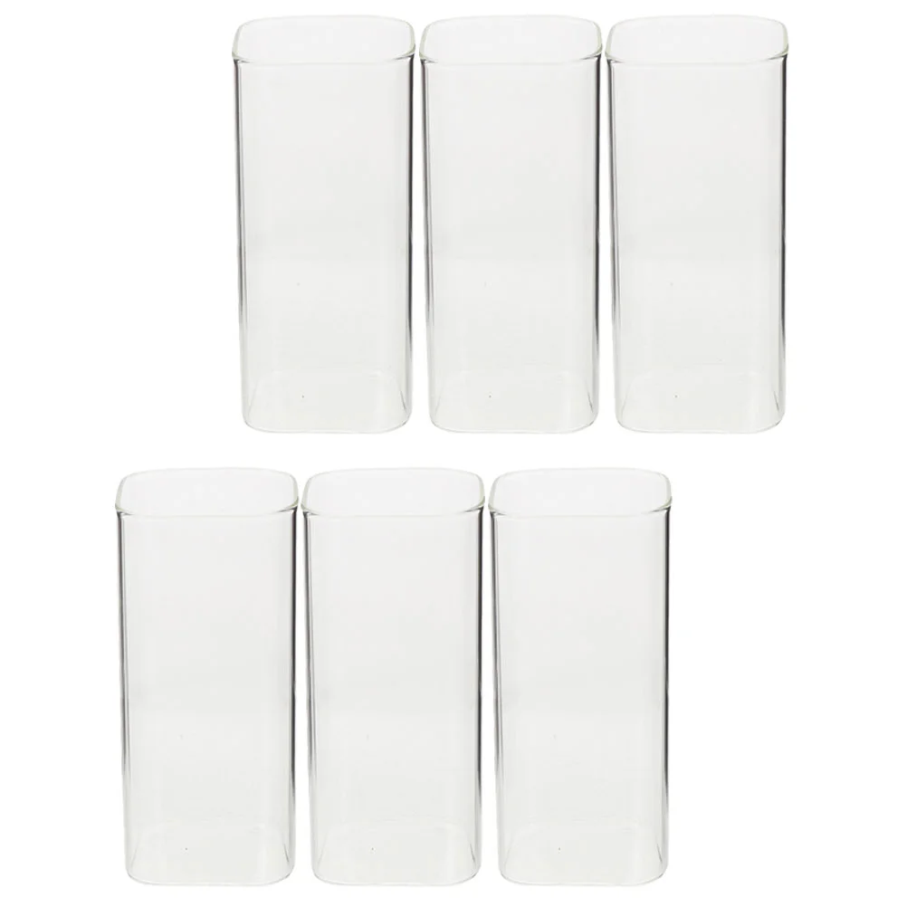 Transparent Square Cup Drinking Glasses Multi-function Cups Whiskey Water Clear Household Juice Container Holder Espresso 
Transparent Square Cup Drinking Glasses Multi-function Cups Whiskey Water Clear Household Juice Container Holder Espresso