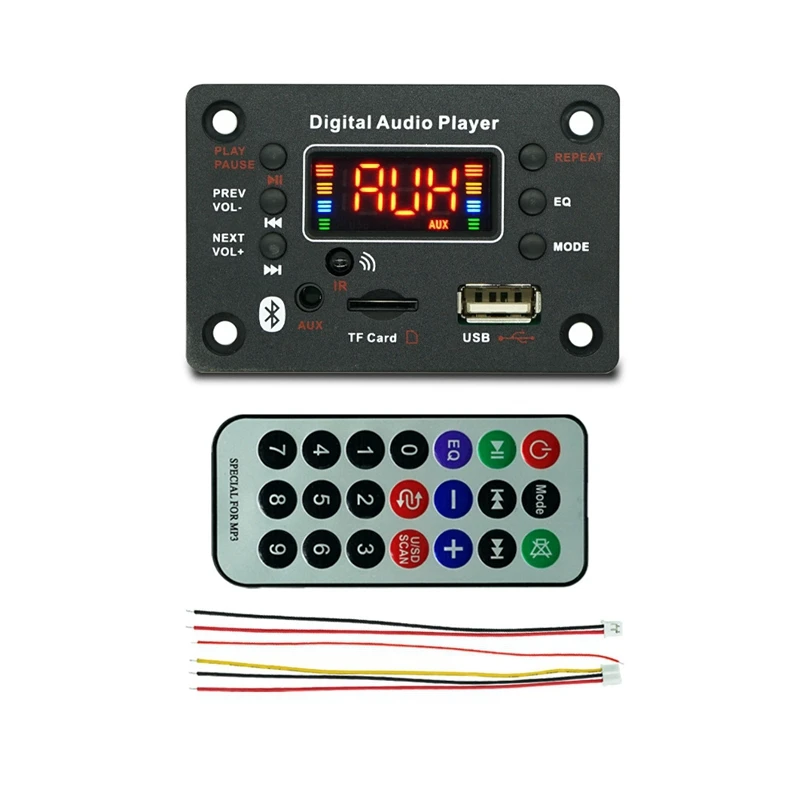 2X40W Audio Amplifier Board 7V-25V Audio Power Bluetooth 5.0 FM Radio JQ-D128BT Module
2X40W Audio Amplifier Board 7V-25V Audio Power Bluetooth 5.0 FM Radio JQ-D128BT Module