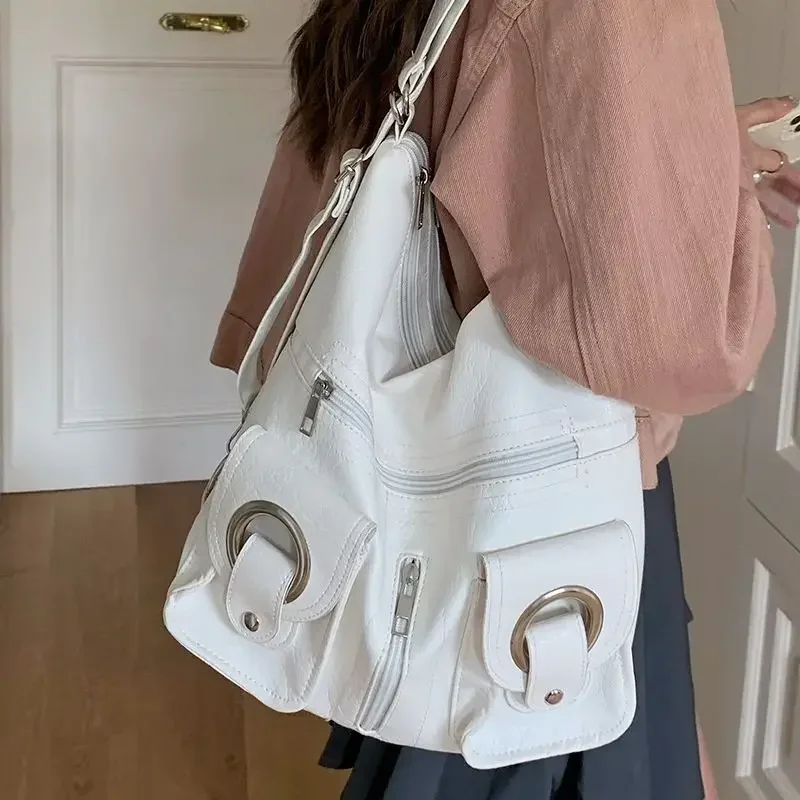 Women Bags 2023 Korean Simple PU Lock Shoulder Bag High-Capacity Shoulder Bag Purses and Handbags Office Lady
Women Bags 2023 Korean Simple PU Lock Shoulder Bag High-Capacity Shoulder Bag Purses and Handbags Office Lady