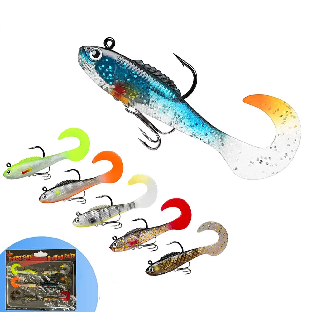 TRUSCEND Luya Bait Double Hook Bionic Baits Fluorescent False Luya Soft Bait T-tail Simulation Fishing Lure Carp Fish Accessorie
TRUSCEND Luya Bait Double Hook Bionic Baits Fluorescent False Luya Soft Bait T-tail Simulation Fishing Lure Carp Fish Accessorie