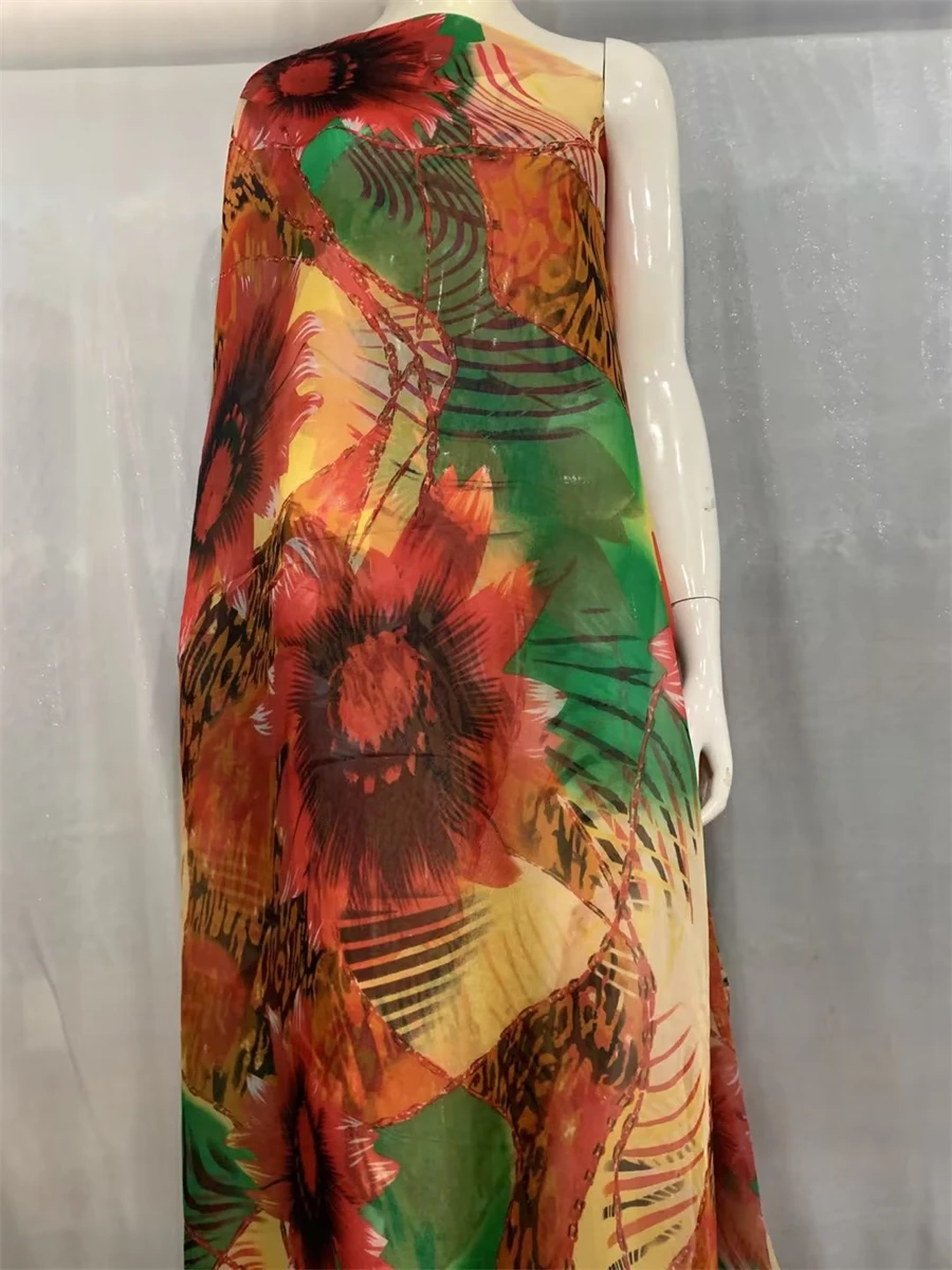 Elegant Silk Dress Material 100% Silk Chiffon Fabric Nigerian Fabric Lightweight
Elegant Silk Dress Material 100% Silk Chiffon Fabric Nigerian Fabric Lightweight