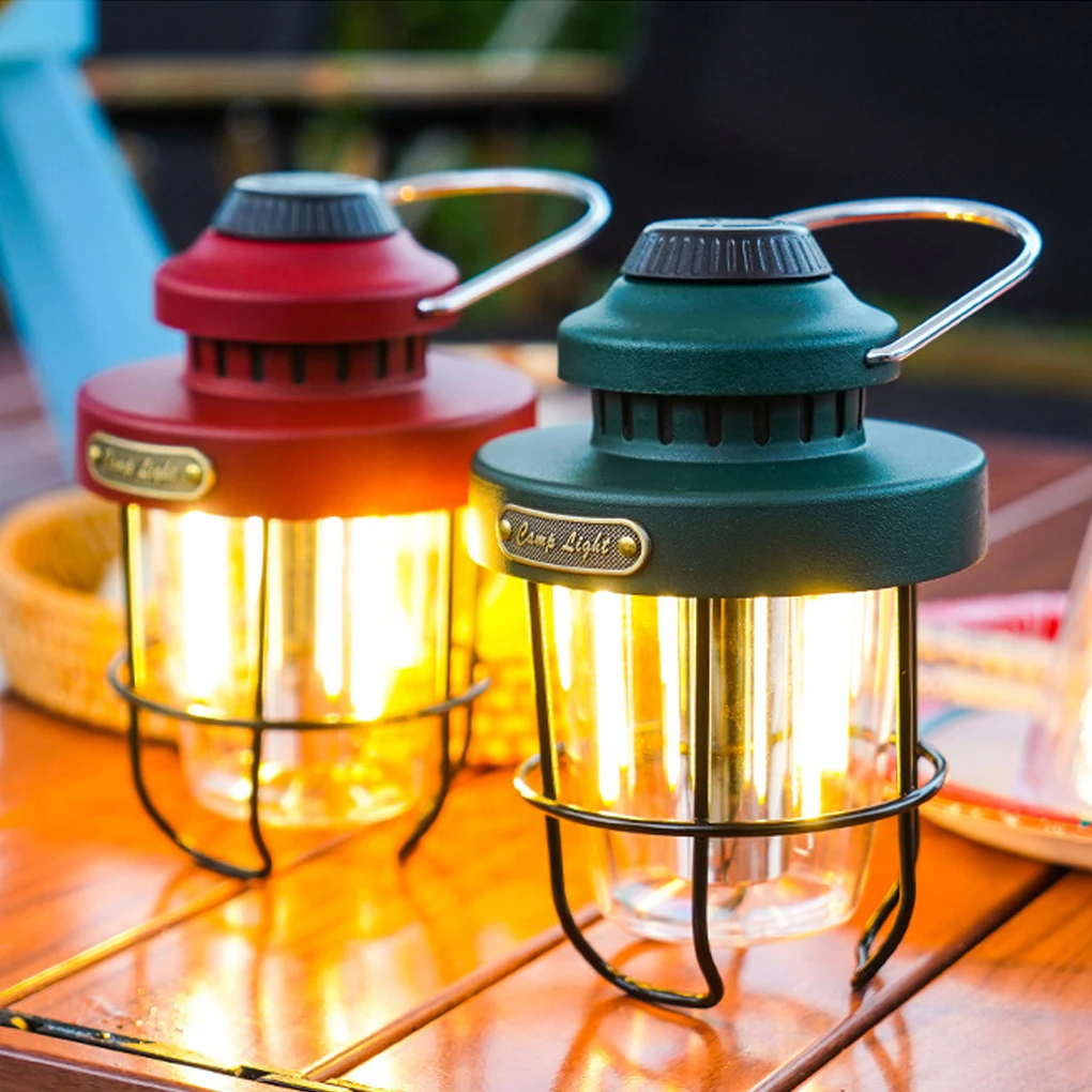 LED Camping Light Retro Lantern Dimmable Hanging Ornament Type-C Rechargeable Lamp for Outdoor Garden Hiking Red 
LED Camping Light Retro Lantern Dimmable Hanging Ornament Type-C Rechargeable Lamp for Outdoor Garden Hiking Red