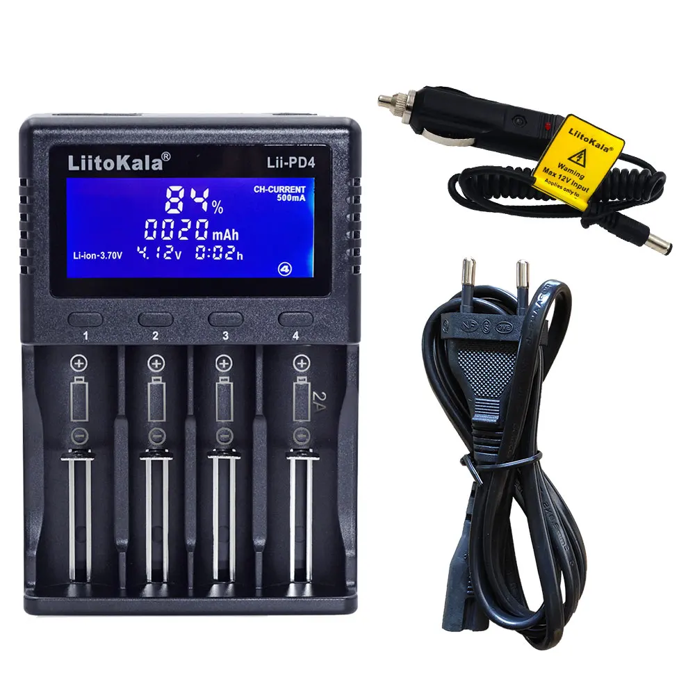 Зарядное устройство LiitoKala Lii-PD4, для батарей 18650, 3,85/3,7/3,2/1,2 В, AA/AAA, 26650, 16340, 25500, NiMh, литиевых
Зарядное устройство LiitoKala Lii-PD4, для батарей 18650, 3,85/3,7/3,2/1,2 В, AA/AAA, 26650, 16340, 25500, NiMh, литиевых