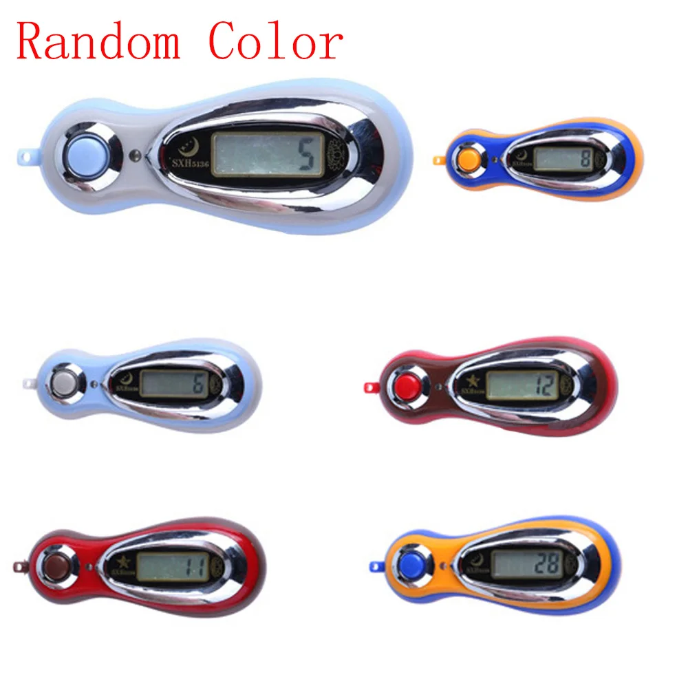 LCD Display Electronic Digital Tally Counter MP3 Manual Counter with Lanyard Electronic Finger Counter with Battery Random Color
LCD Display Electronic Digital Tally Counter MP3 Manual Counter with Lanyard Electronic Finger Counter with Battery Random Color