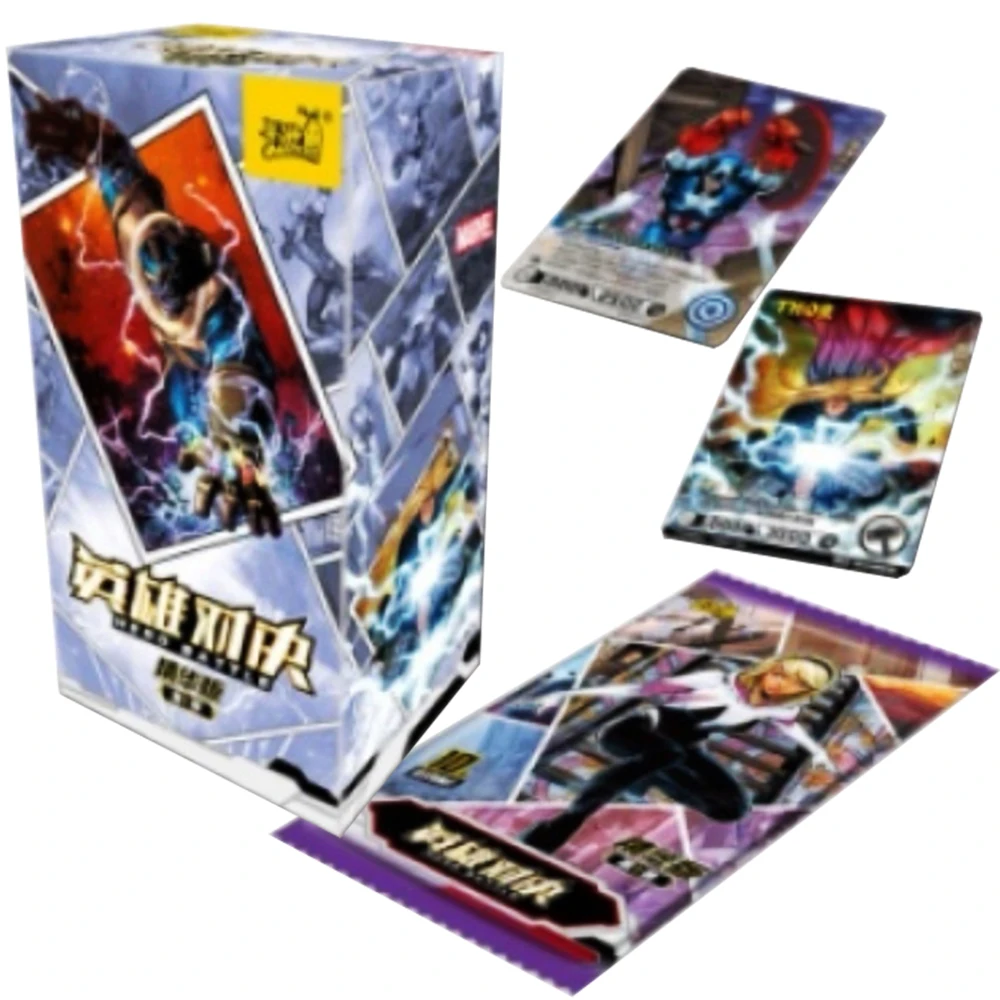 

Marvel танос герой Боевая коллекция открыток для детей подарок Человек-паук Веном Железный человек бронзирующий аниме Коллекционная флеш-карта настольная игрушка
