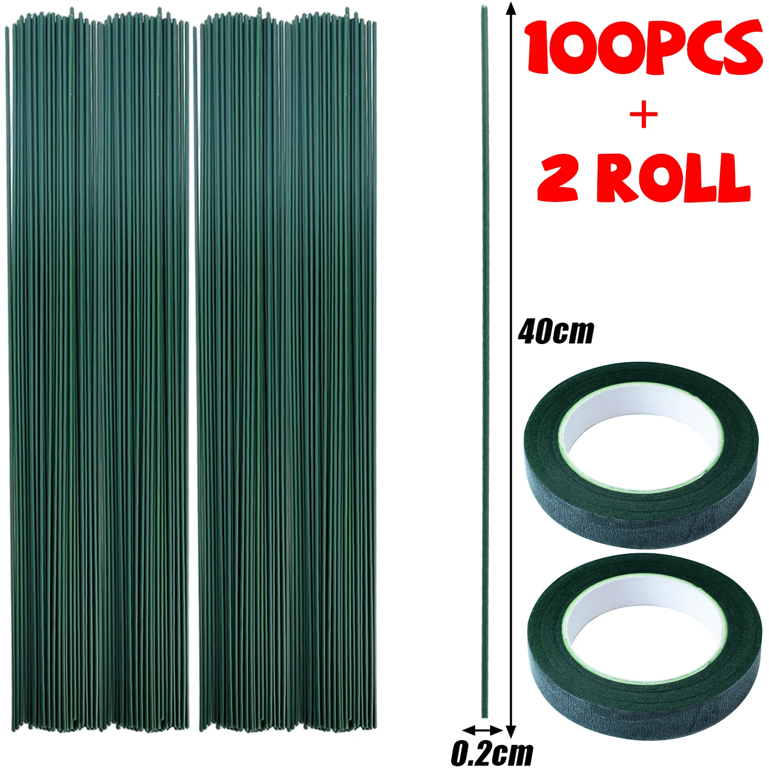 Зеленые проволочные стебли для цветов 50/100 шт.
Зеленые проволочные стебли для цветов 50/100 шт.
