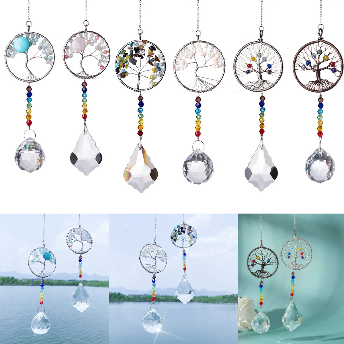 Hanging Crystal Life Tree Stone Beads Prism Pendant Craft Chain Hanging Rhinestone Pendant Window Ornament Home Garden Decor
Hanging Crystal Life Tree Stone Beads Prism Pendant Craft Chain Hanging Rhinestone Pendant Window Ornament Home Garden Decor