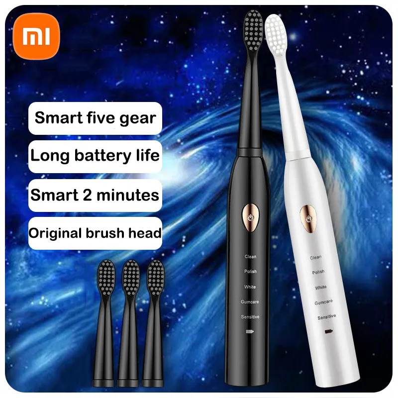 Электрические зубные щетки Xiaomi, быстрая зарядка через USB, ABS, IPX7, водонепроницаемая мягкая электрическая зубная щетка с 3 сменными насадками
Электрические зубные щетки Xiaomi, быстрая зарядка через USB, ABS, IPX7, водонепроницаемая мягкая электрическая зубная щетка с 3 сменными насадками