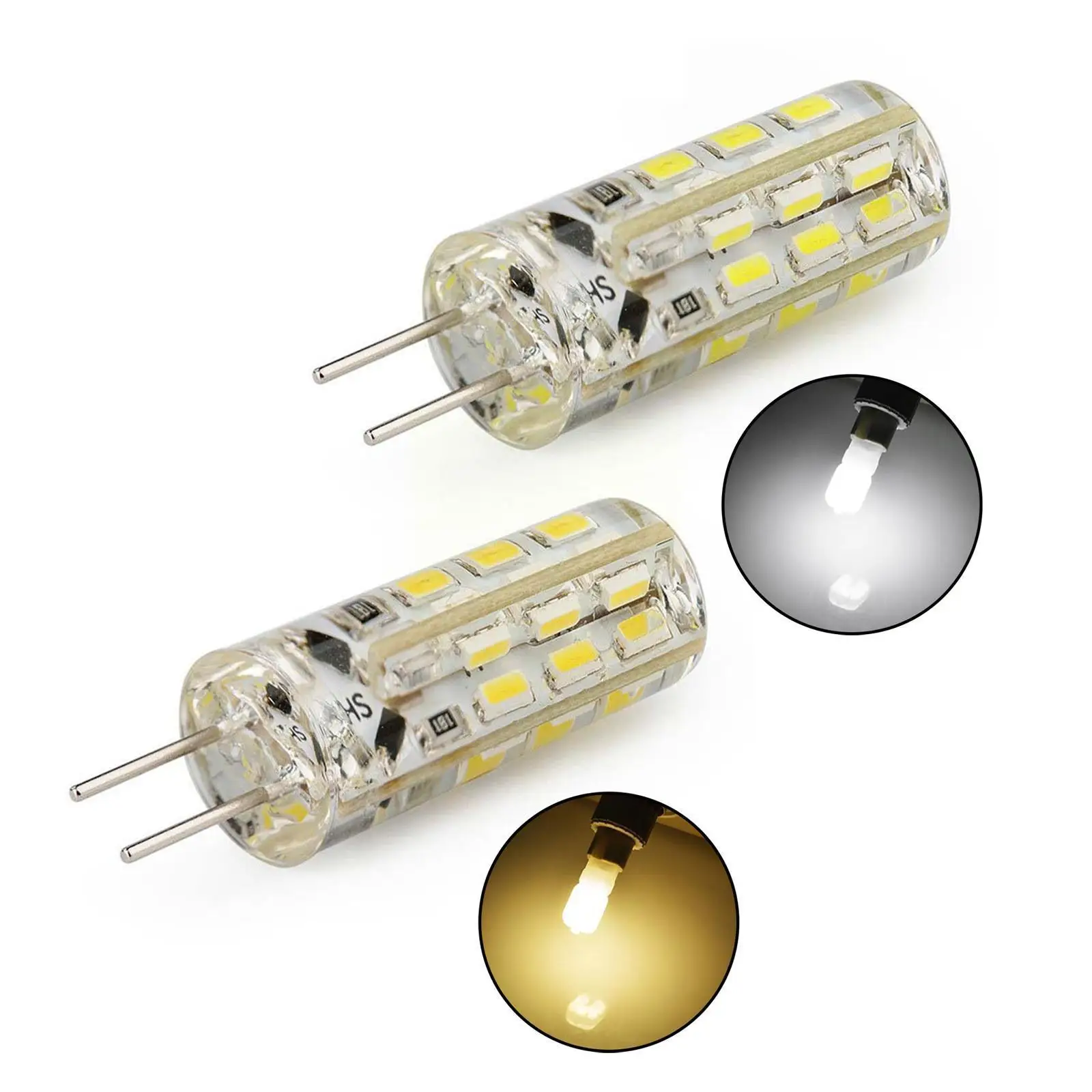 

G4 24 Capsules Led Blub 3014 Dc12v Warm White /cool Replacement Super Corn Bright White Bulb Lamp Led Halogen Lamp 2w Smd H2p4